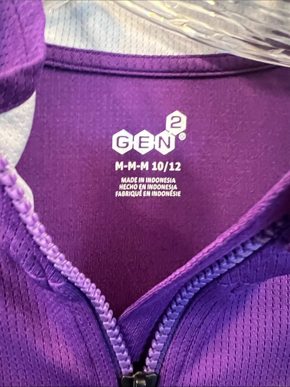 Washington’s Women's Purple Half-Zip Jersey with White Accent - (0018) - Picture 2 of 8
